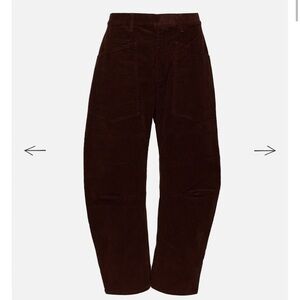 Nili Lotan Shon Corduroy pant size 4 color-Merlot